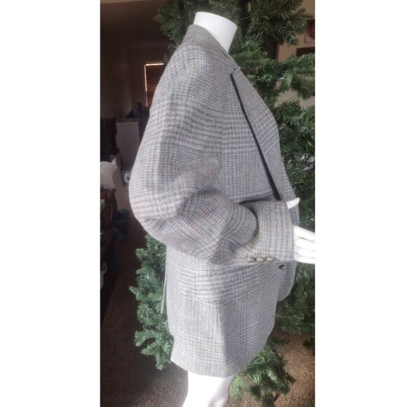 Vintage Austin Manor Plaid Wool Academia Preppy Sport Coat Jacket Men 39R - Picture 2 of 10